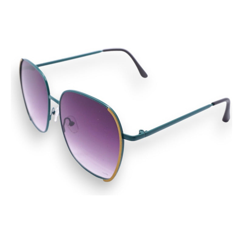 Lentes De Sol De Metal Con Protección Solar
