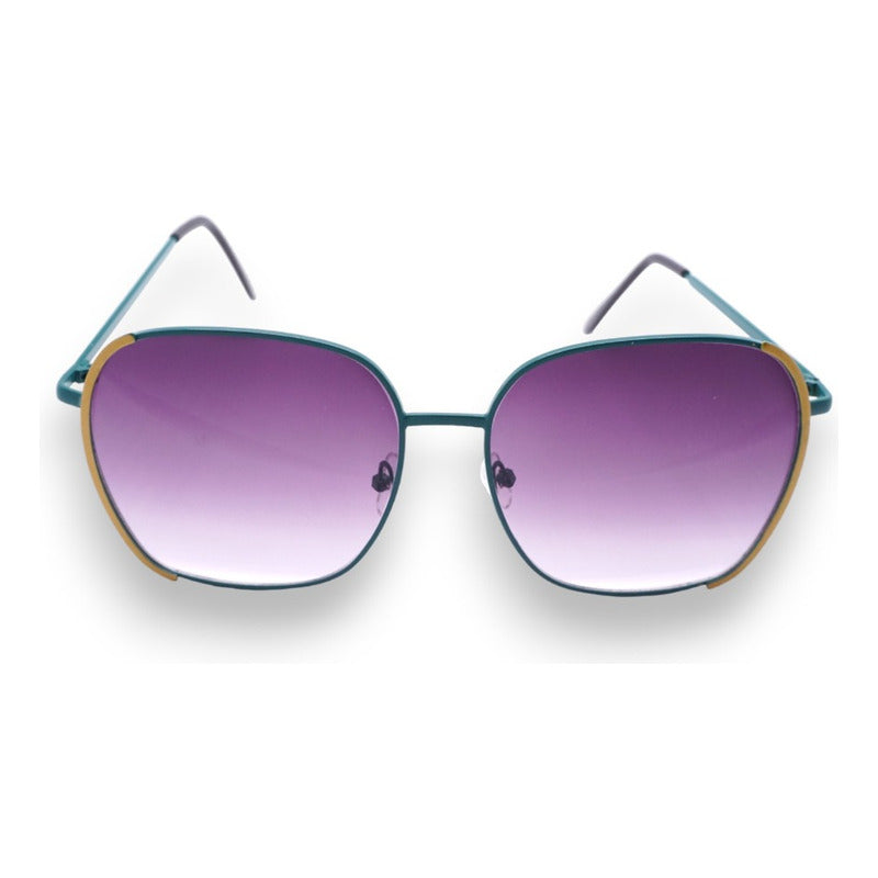 Lentes De Sol De Metal Con Protección Solar