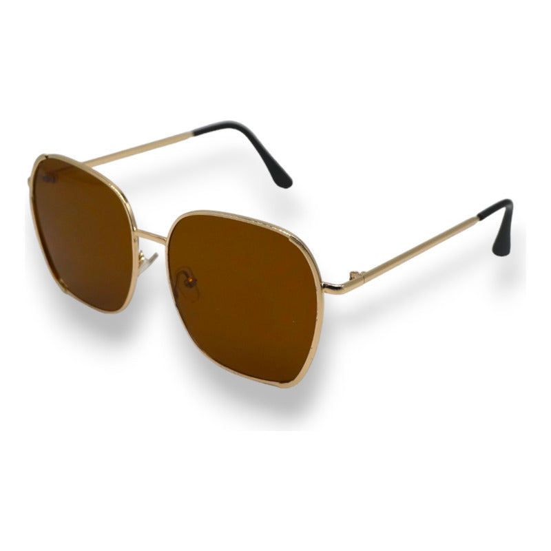 Lentes De Sol De Metal Con Protección Solar